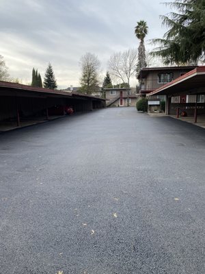 New asphalt installation