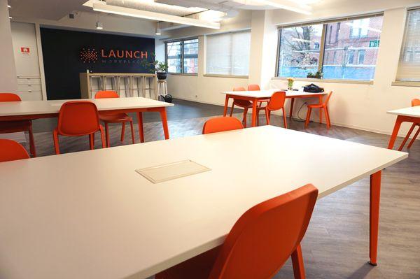 Coworking shared workspace