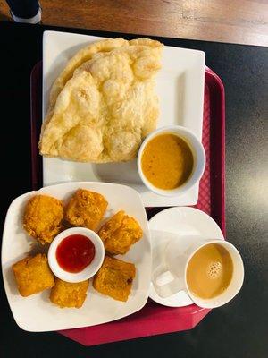 Puri with tofu