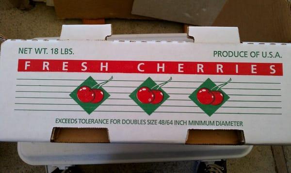 $35-$40 for a box of cherries.