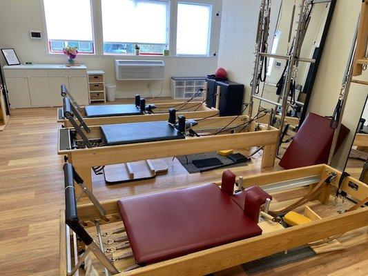 Reformer classes, Privates and Semi-Private Sessions are available.