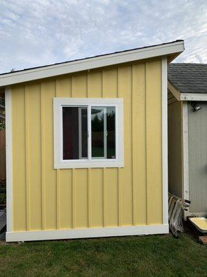 Small shed built for storage.