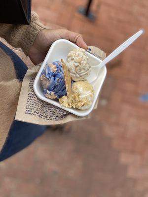 Pluto Bleu (thanks Tyler the Creator), Pumpkin Roll, & Gooey Butter Cake.