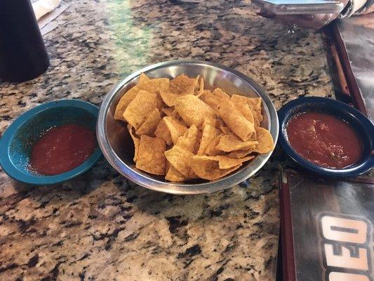 Chips and salsa.