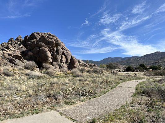 Supper Rock Park in Albuquerque.  Just north of Tramway and Encantado. A small but quiet park in a beautiful environment.