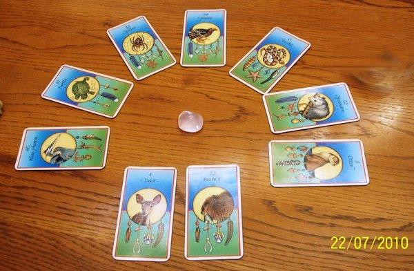 9 Card Animal Totem Consultation. Find out which animals are in which direction and how that helps you. :)