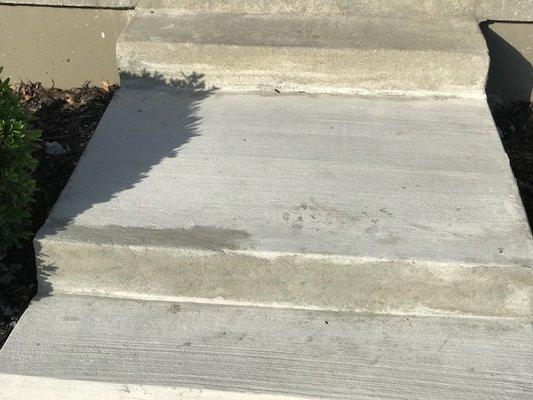 Patch job on front step