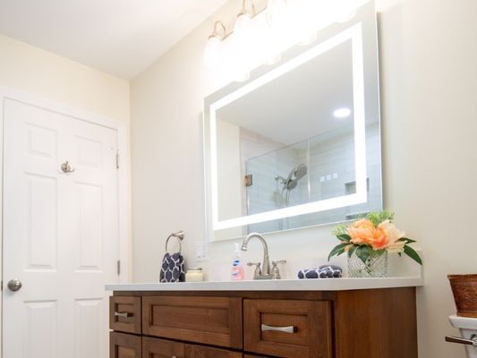 Another Bathroom renovation completed! Check out the before and after on this full remodel.