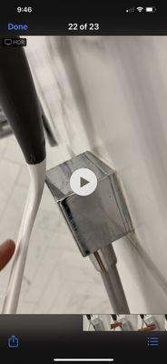 Video of the shower residue that was not cleaned after they charged me for a deep clean.