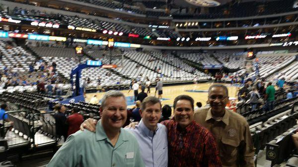 At Maverick's game,  I promised not to wear Spurs gear.