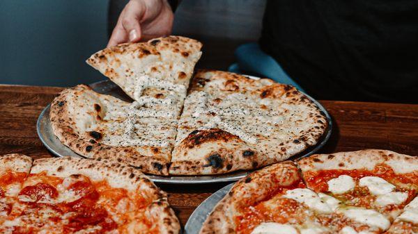 Our Cacio E Pepe pizza!