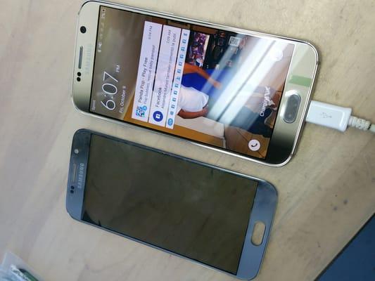 Samsung Galaxy s6 led back to New with OEM Samsung screen