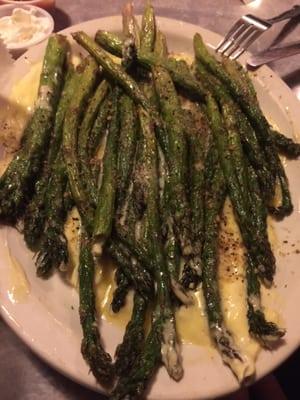 Fried asparagus