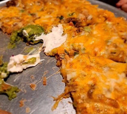 Mexican pizza with carnitas--AMAZING!