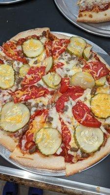 Cheeseburger Pizza.