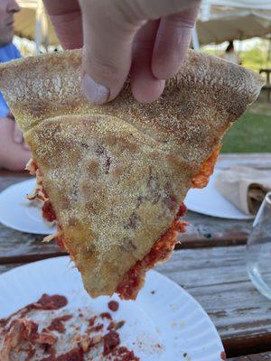 See through crust?