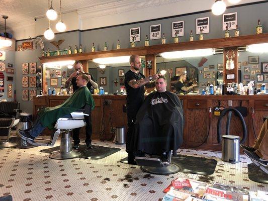 A normal day being Fargo's best barbershop.