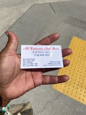 business card