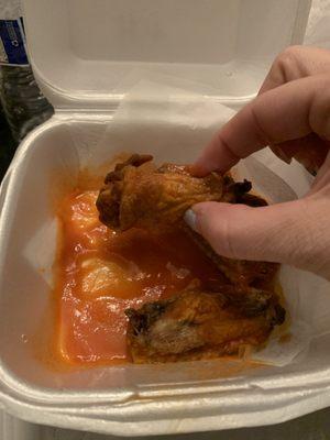 The chicken Wings spent $20 for 25 of these not worth it in 1 million years