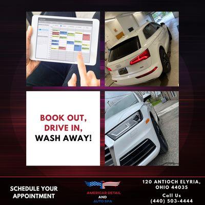 It's this easy to get a car wash and enjoy the crystal clear feeling of car wash and drive away with the new look!