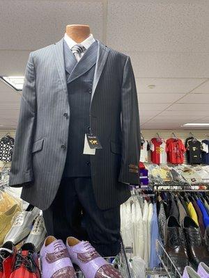 Designer suits at a reasonable price!