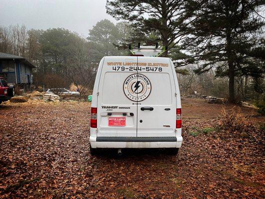 My electrical service van with awesome stickers from Best sign group.