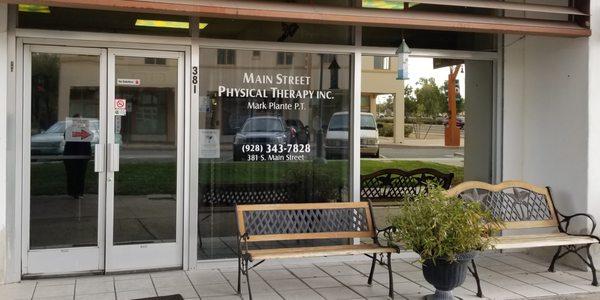 Entrance to Main Street Physical Therapy, 381 S. Main Street; Yuma, Arizona 85364