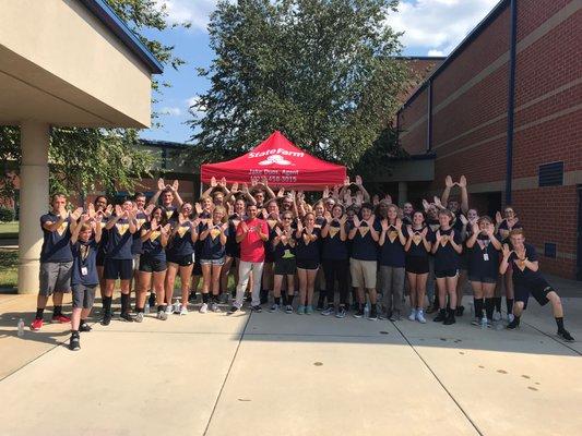 Walker Valley Band Jambalaya Day!  300 Home Cooked Meals Donated