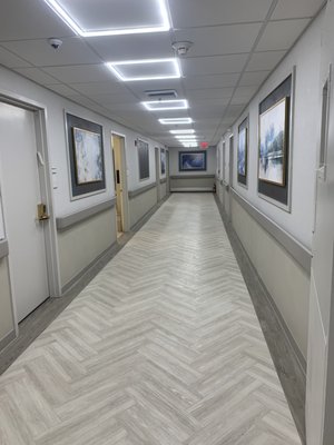 Hallway, very clean.