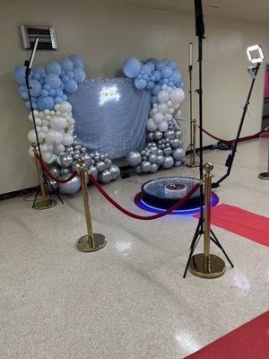 The 360 degrees Photo Booth Sweet Sixteen Birthday Party