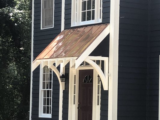 New Copper Porch Roof