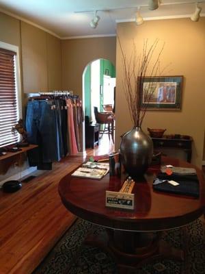 One of three rooms in the boutique.