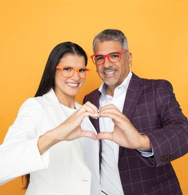 Gisele Crespo and Jaime Crespo, owners of Mango Optic in Boca Raton