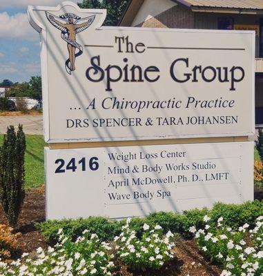 Dr. McDowell's office is above The Spine Group on Virginia Beach Blvd