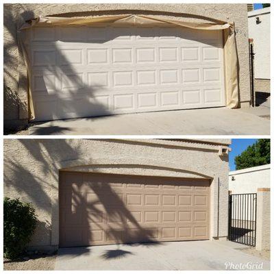 Most new garage doors after install need to be painted, however, most companies do not offer this service.