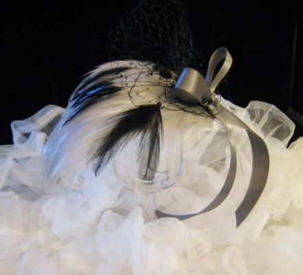 Bridal Hair Accessories- Grey/Black