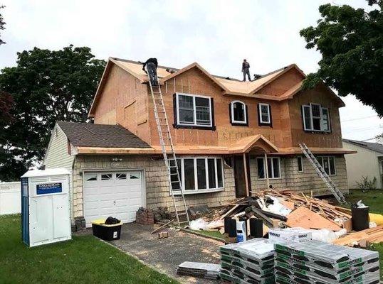 Picture of my roof being done