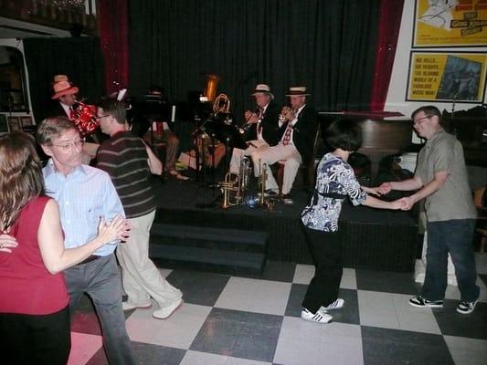 Brassworks plays for dancers at Angelica's Bistro