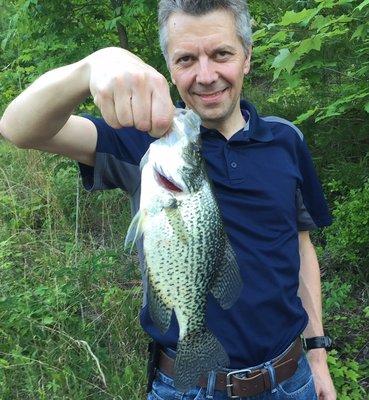 Koen with 2 Lb Crappie