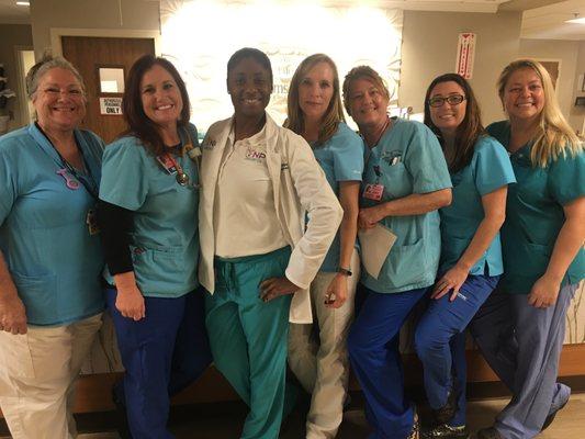 Nikia with fellow Palm West Hospital Staff