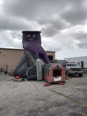 26' tall twisted twister slide