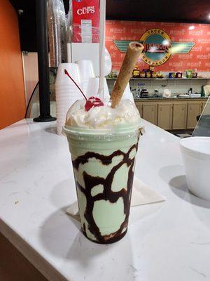 Mint milkshake