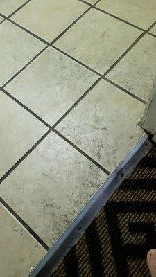 Floor in bathroom