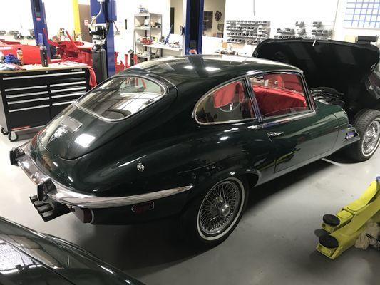 This Jaguar E-Type is legendary like Jaguar's history. Let us tune yours up so it runs like new.