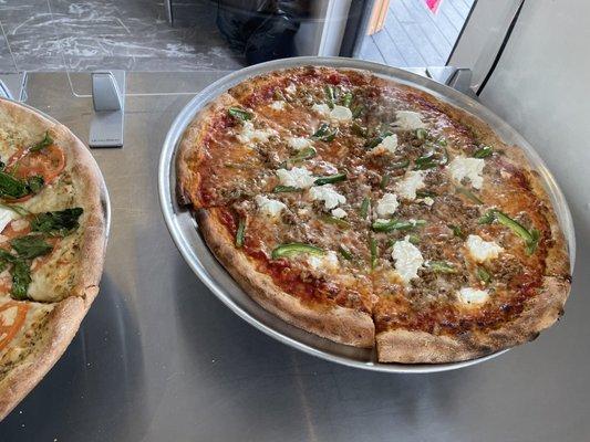 Sausage, Green Peppers and Ricotta