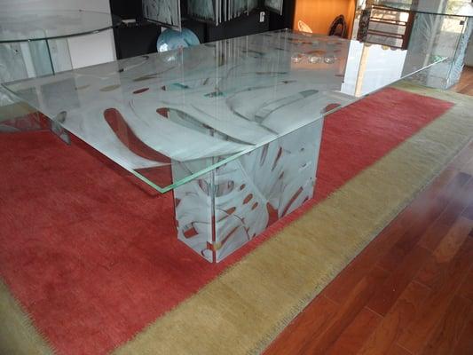 Laser On Inc has many different pieces of furniture including tables. Almost anything can be made to order.