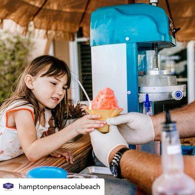 Shave ice at Hampton Inn Pensacola Beach FL