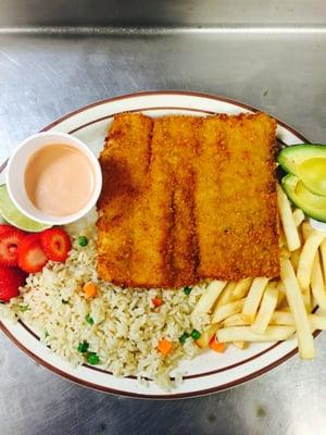 Filete de pescado empanizado