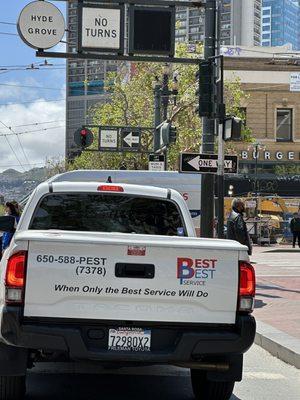 The vehicle was drove aggressively on Market in San Francisco .