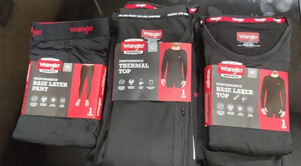 Brand new Wrangler Thermal tops & bottoms